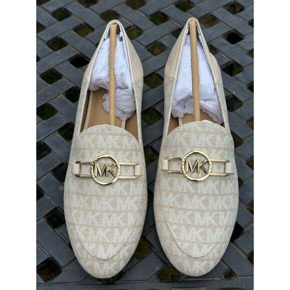 Michael Kors Women’s Tracee Loafer Size 9 Color Natural NIB - Picture 1 of 6